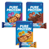 Pure Protein Bars, High Protein, Nutritious Snacks to Support Energy, Low Sugar, Gluten Free, 1.76oz, 18 Pack