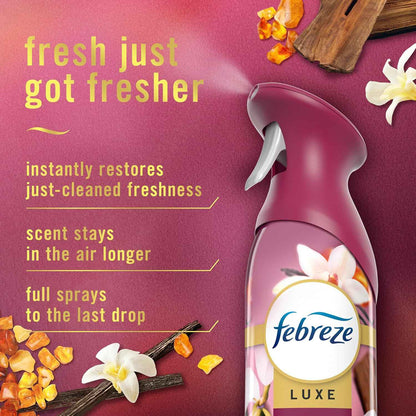Febreze Air Mist, Air Freshener Spray, Odor Fighting Room Spray, Deodorizer for Home Bathroom Kitchen Office Apartment Dorm Room Classroom