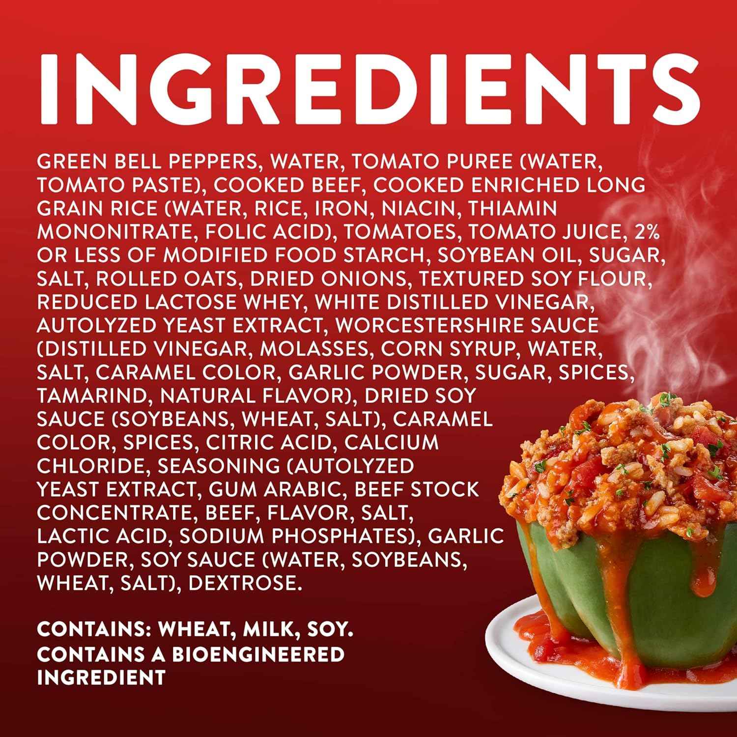 Stouffer's Stuffed Peppers, Large Size, Frozen Stuffed Peppers, Easy Single Frozen Meals