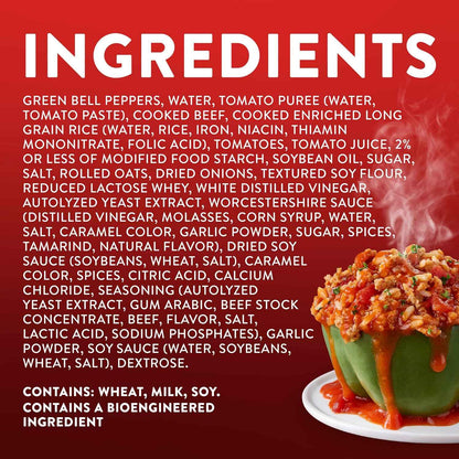 Stouffer's Stuffed Peppers, Large Size, Frozen Stuffed Peppers, Easy Single Frozen Meals