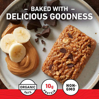 CLIF BAR - Energy Protein Bars - Peanut Butter Banana with Dark Chocolate - Made with Organic Oats - Energy Bars - Non-GMO