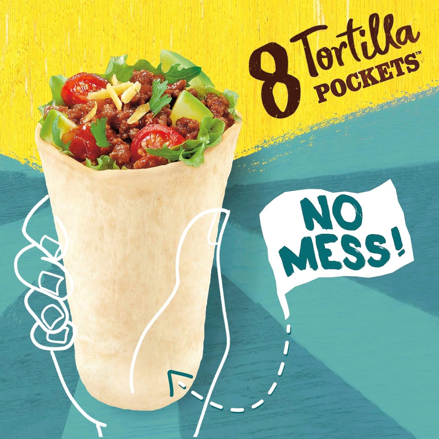 Old_El_Paso_Flour_Tortilla_Pockets,_Meal_Prep,_8_Ct,_8.4_oz