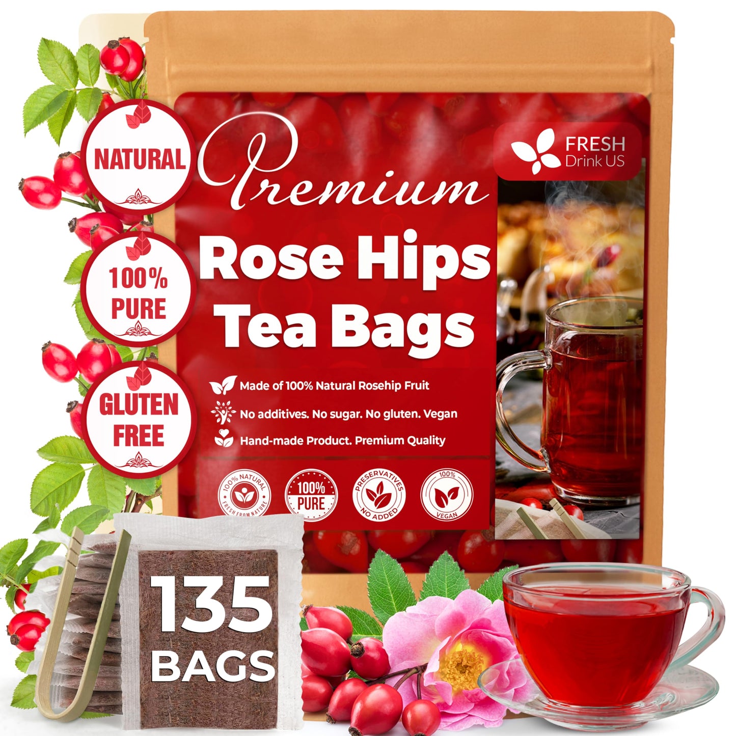 Rose Hips - 75 Tea Bags