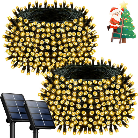 2_Pack_200LED_Solar_Christmas_Lights_Outdoor,_72FT_Solar_String_Lights_with_8_Lighting_Modes,_IP65_Waterproof_Solar_Lights_Outdoor_for_Xmas_Garden_Party_Tree_Decor,_Warm_White