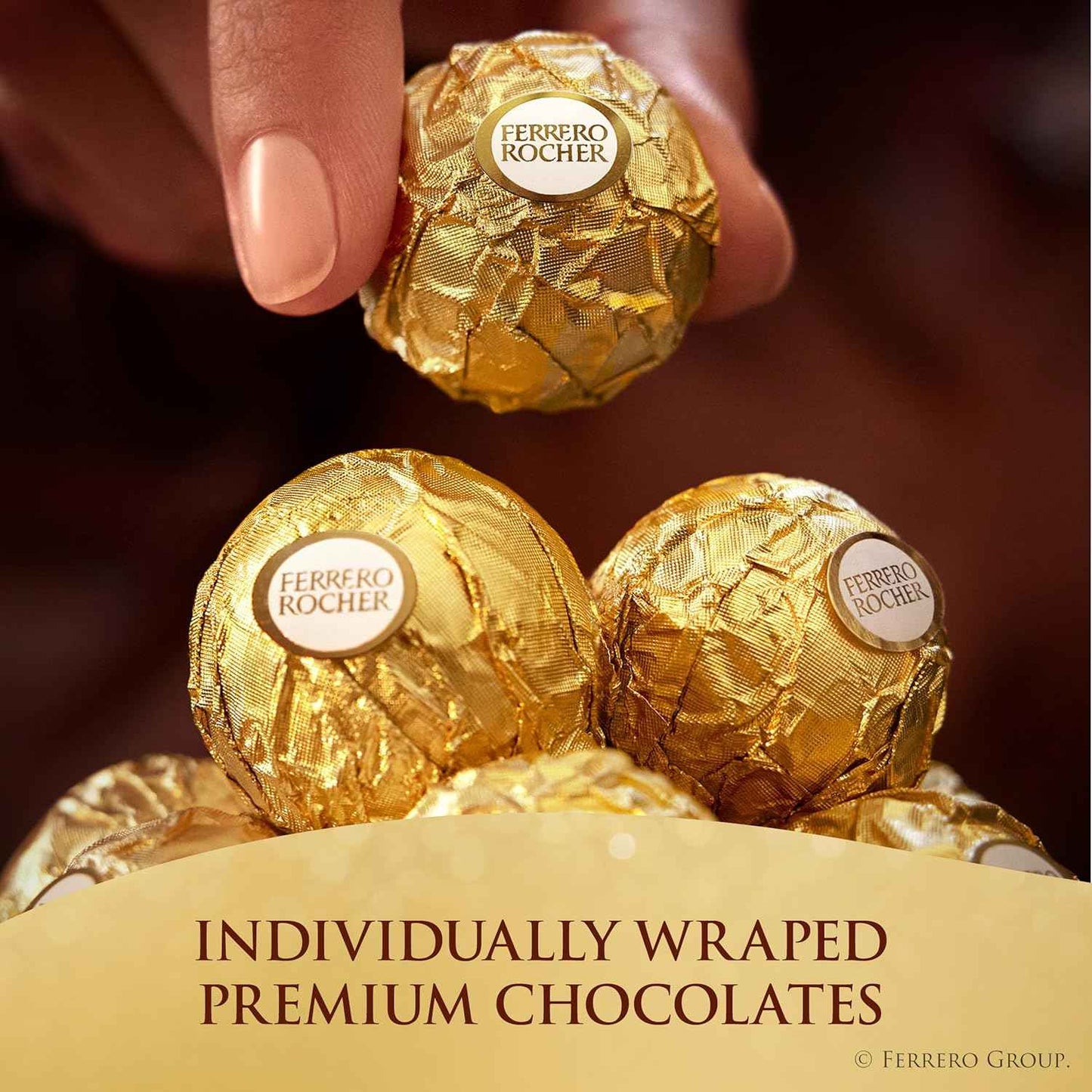 Ferrero Rocher, 13 Count, Premium Gourmet Milk Chocolate Hazelnut, Individually Wrapped Candy for Gifting in a Bunny-Shaped Box, Great Easter Gift, 5.7 oz