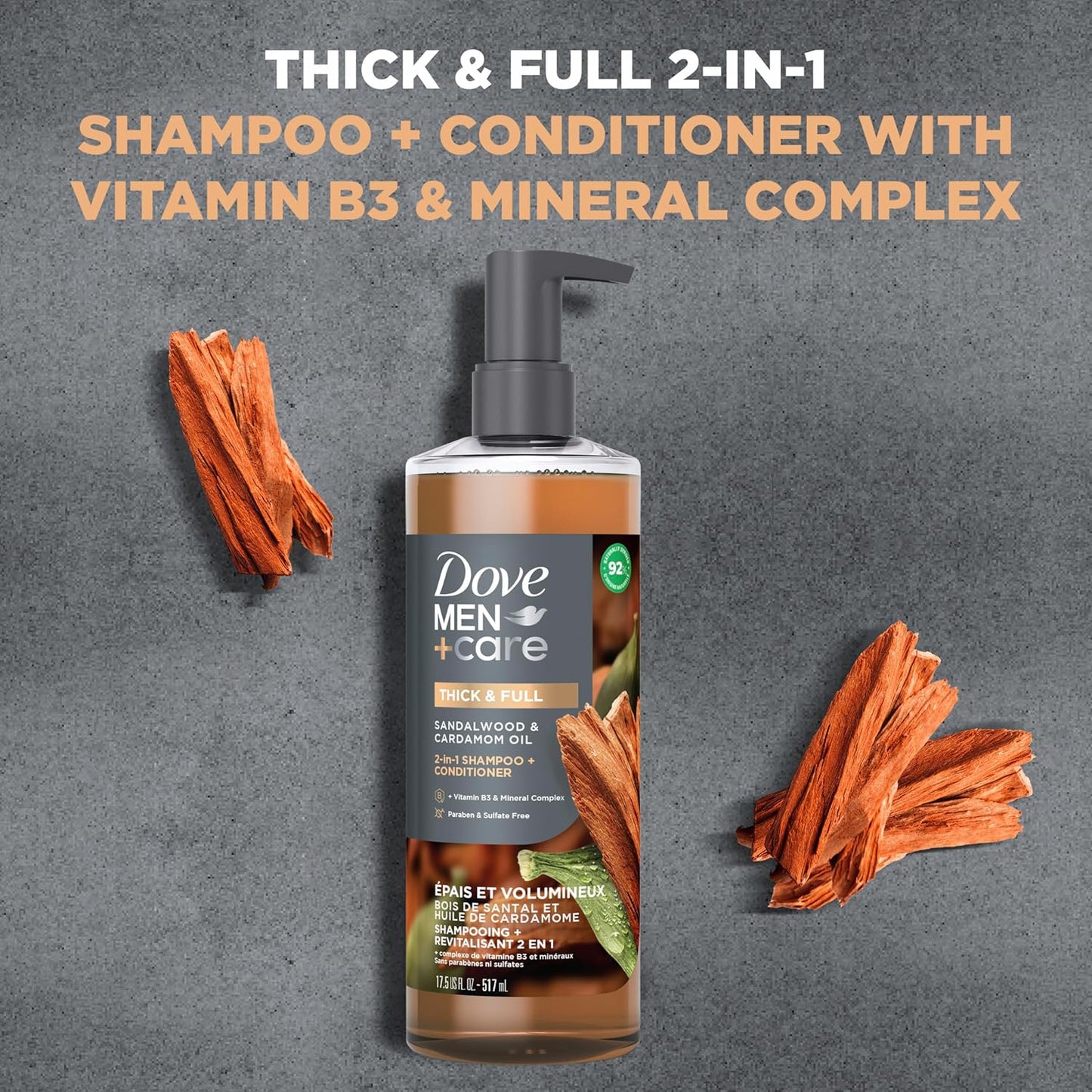 DOVE_MEN_+_CARE_2-in-1_Shampoo_+_Conditioner_Sandalwood_&_Cardamom_Oil_for_Thick_&_Full_Hair,_+_Vitamin_B3_&_Mineral_Complex,_17.5_oz
