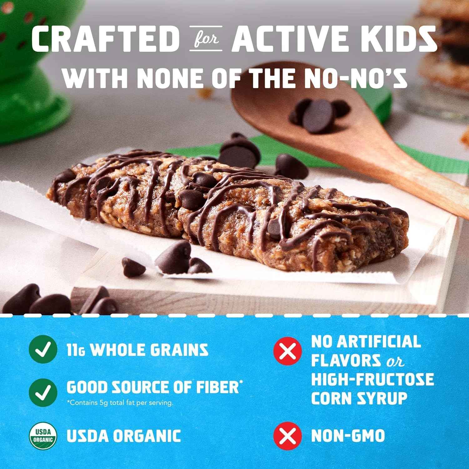 Zbar - Chocolate Chip - Soft-Baked Energy Snack Bars - Non-GMO - 12g Whole Grains - USDA Organic Granola Bars (6 Pack)