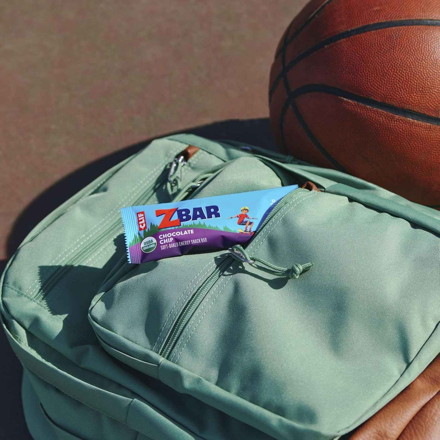 Zbar - Chocolate Chip - Soft-Baked Energy Snack Bars - Non-GMO - 12g Whole Grains - USDA Organic Granola Bars - Snacks for Kids (18 Pack)