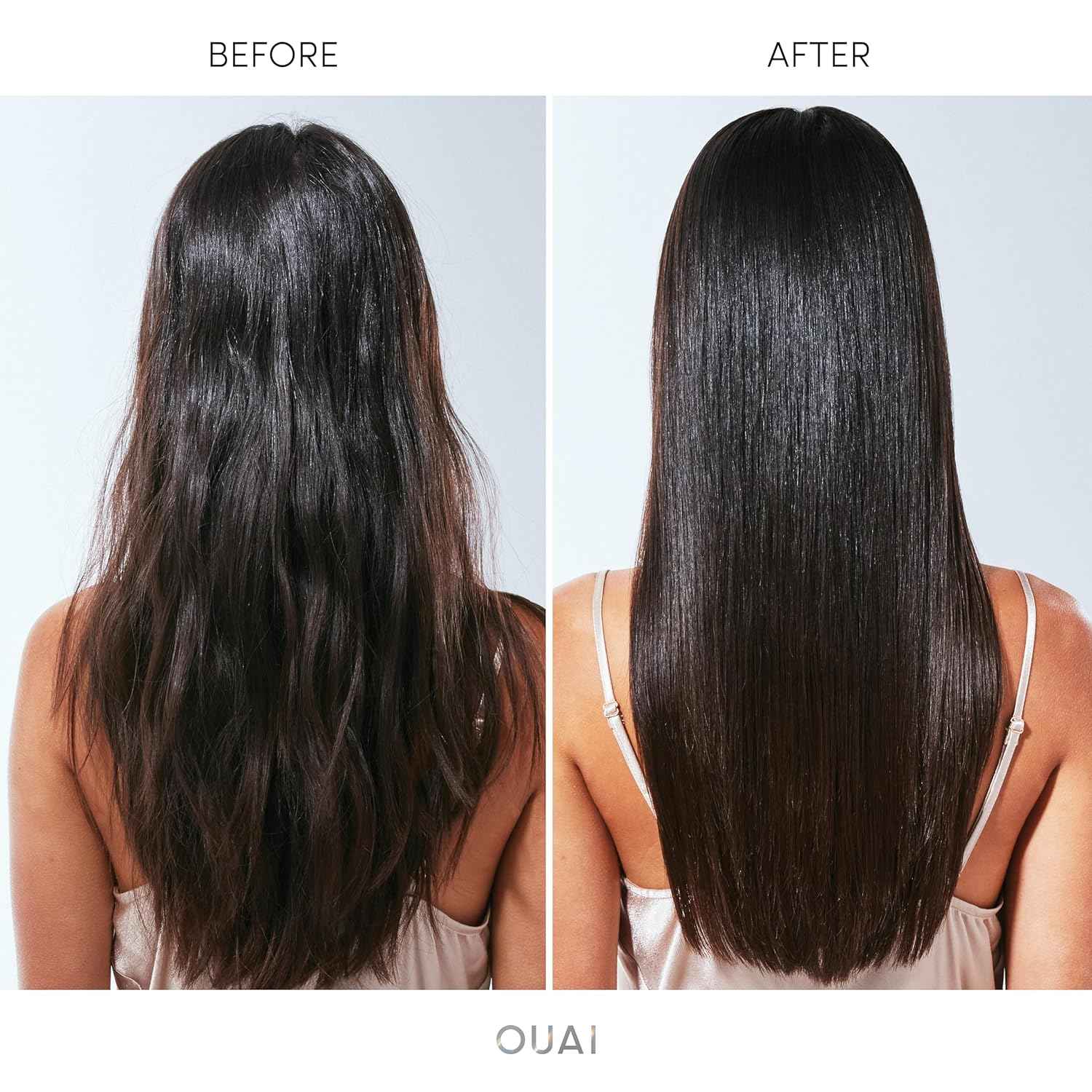 OUAI Hair Gloss - In-Shower Shiny Hair Treatment & Glaze with Frizz Control - Heat Protectant Infused with Hyaluronic Acid, Rice Water & Panthenol - Paraben, Phthalate & Sulfate Free (6 Oz)