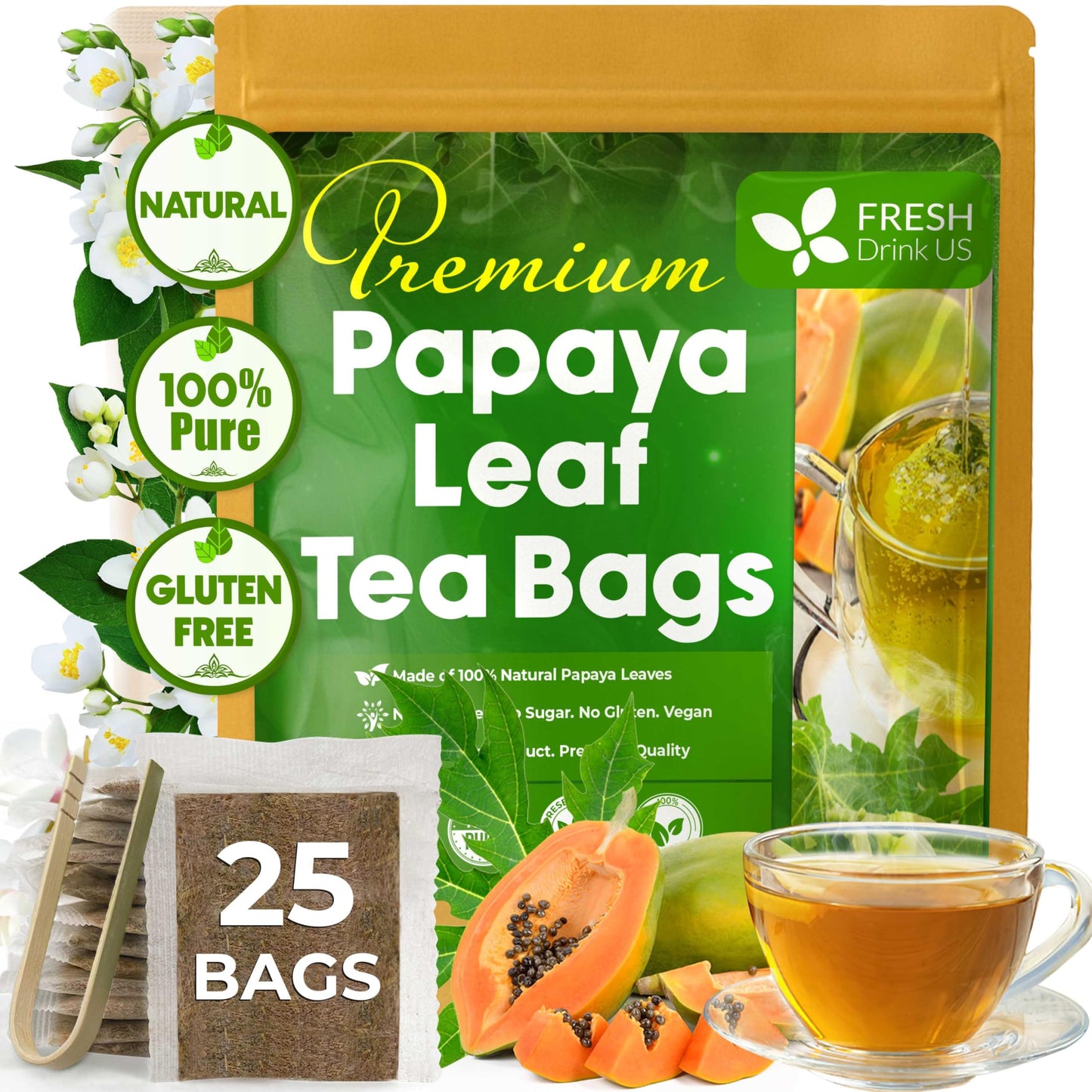 Papaya Leaves - 25 Tea Bags
