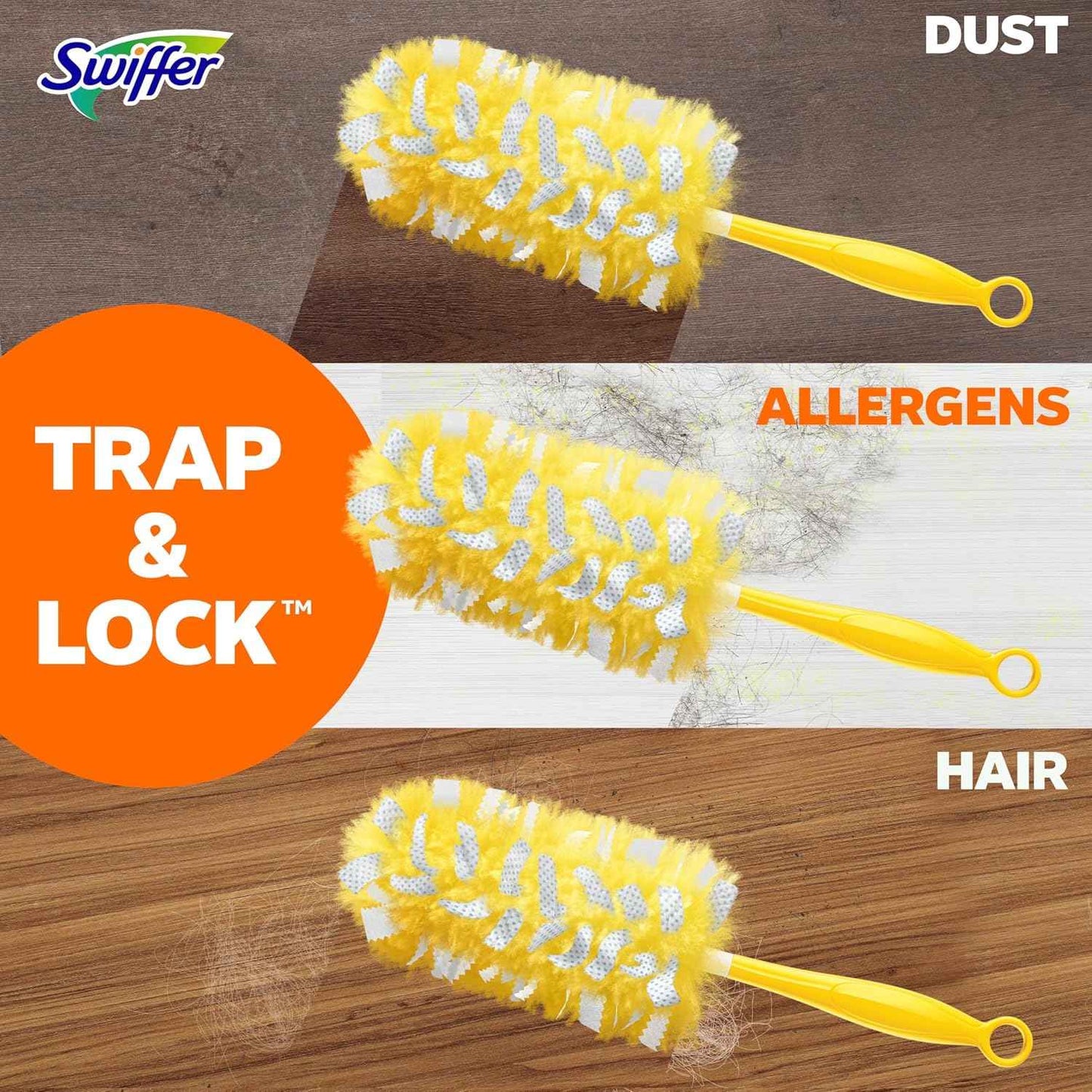 Swiffer Dusters Heavy Duty Multi-Surface Duster Refills for Cleaning, Unscented