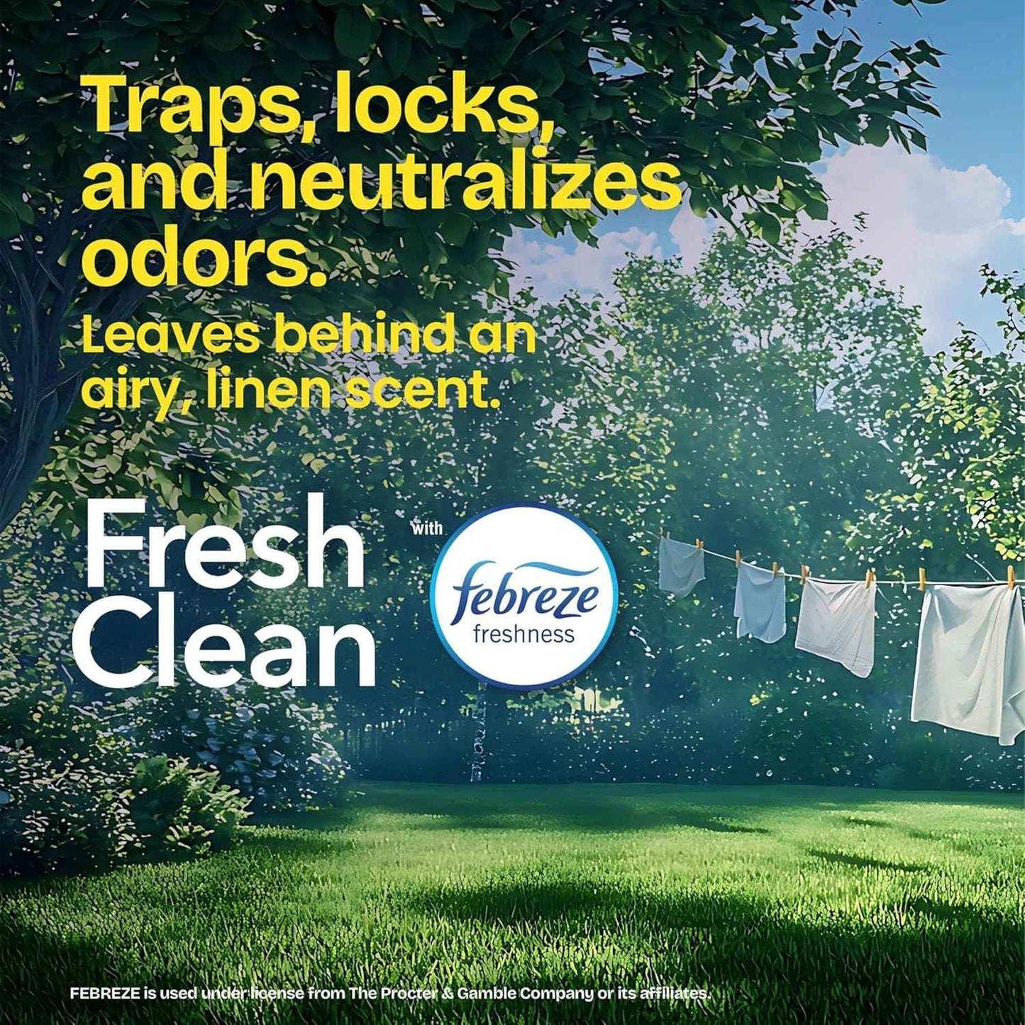 Glad Tall Kitchen Drawstring Trash Bags - Odorshield 13 Gallon White Trash Bag, Febreze Fresh Clean