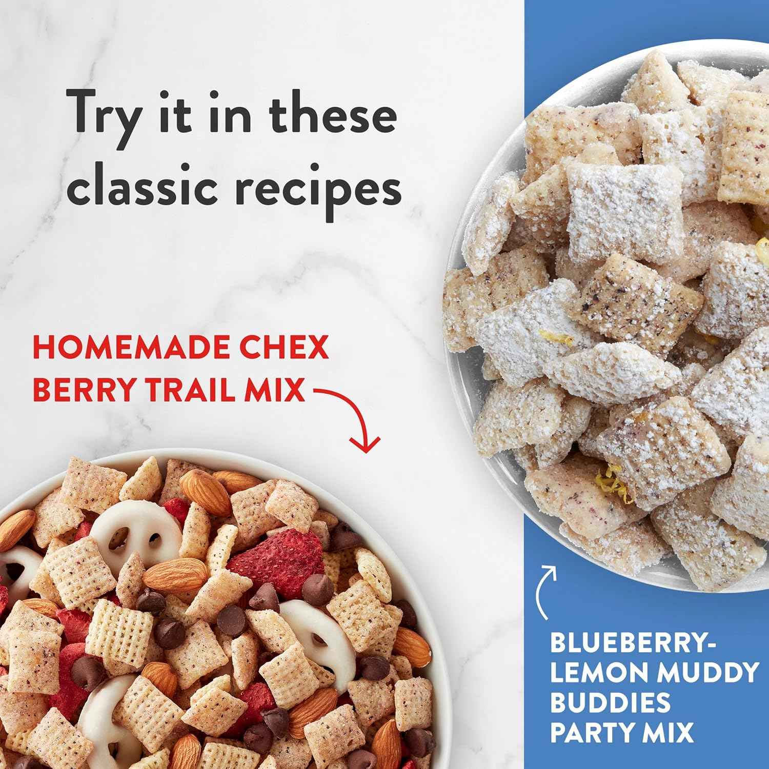 Blueberry Chex Cereal, Gluten Free Breakfast Cereal, Made with Whole Grain