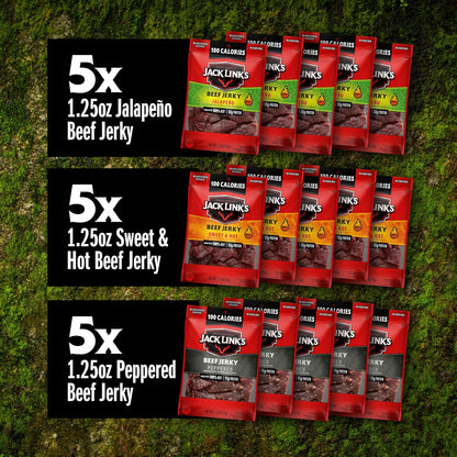 Jack_Link's_Beef_Jerky_Bold_Variety_Pack_-_Includes_Sweet_&_Hot,_Jalapeno_and_Peppered_Jerky,_Bulk_Protein_Snack_Pack,_Good_Source_of_Protein,_Meat_Snacks_Made_with_100%_Beef_-_1.25_Oz_(Pack_of_15)