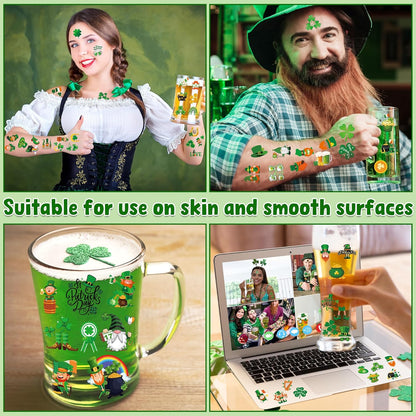 100_PCS_St_Patricks_Day_Tattoos,_Irish_Themed_St_Patricks_Day_Accessories_with_Green_Clover,_St_Patricks_Day_Temporary_Tattoos_for_St_Patricks_Day_Party_Favors_Decorations_Parade