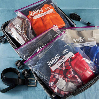 Hefty Slider Jumbo Storage Bags, 2.5 Gallon Size
