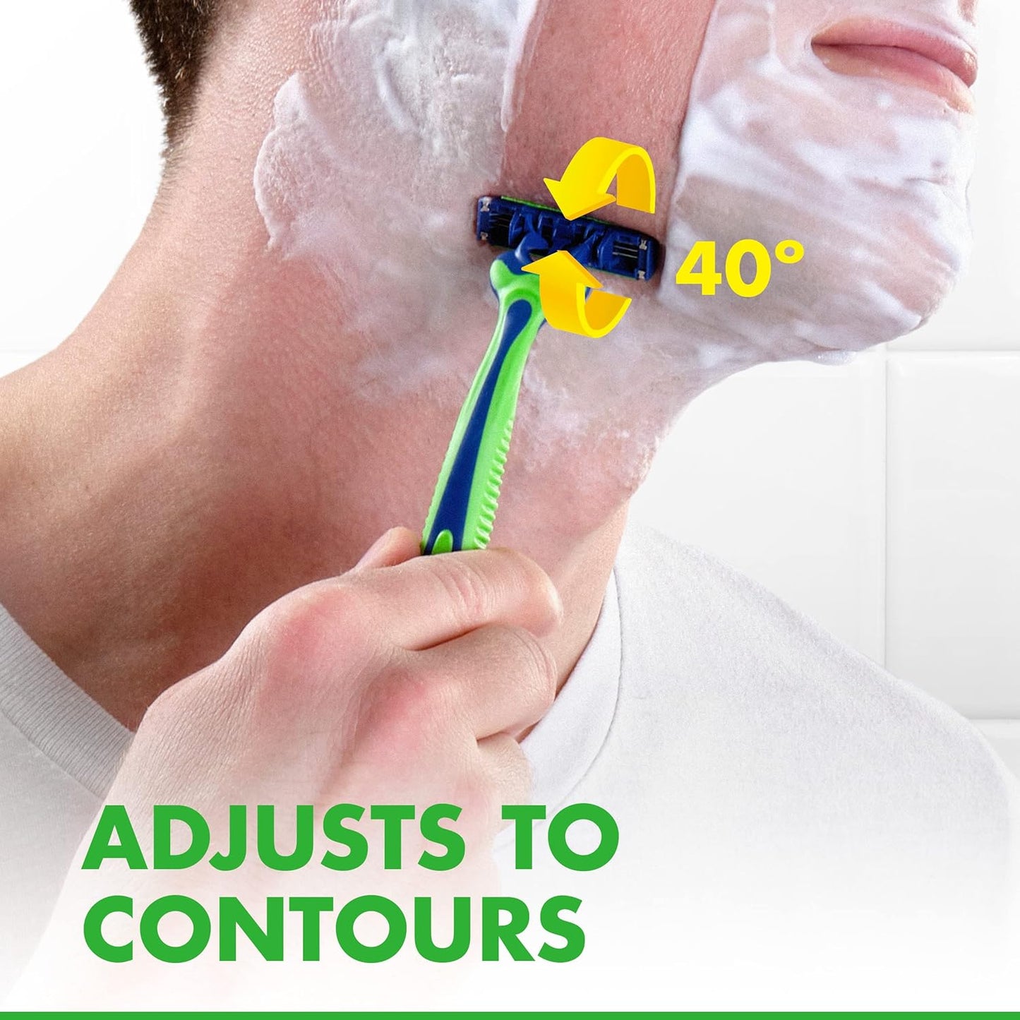 Gillette_Sensor3_Sensitive_Men's_Disposable_Shaving_Razors,_12_Count