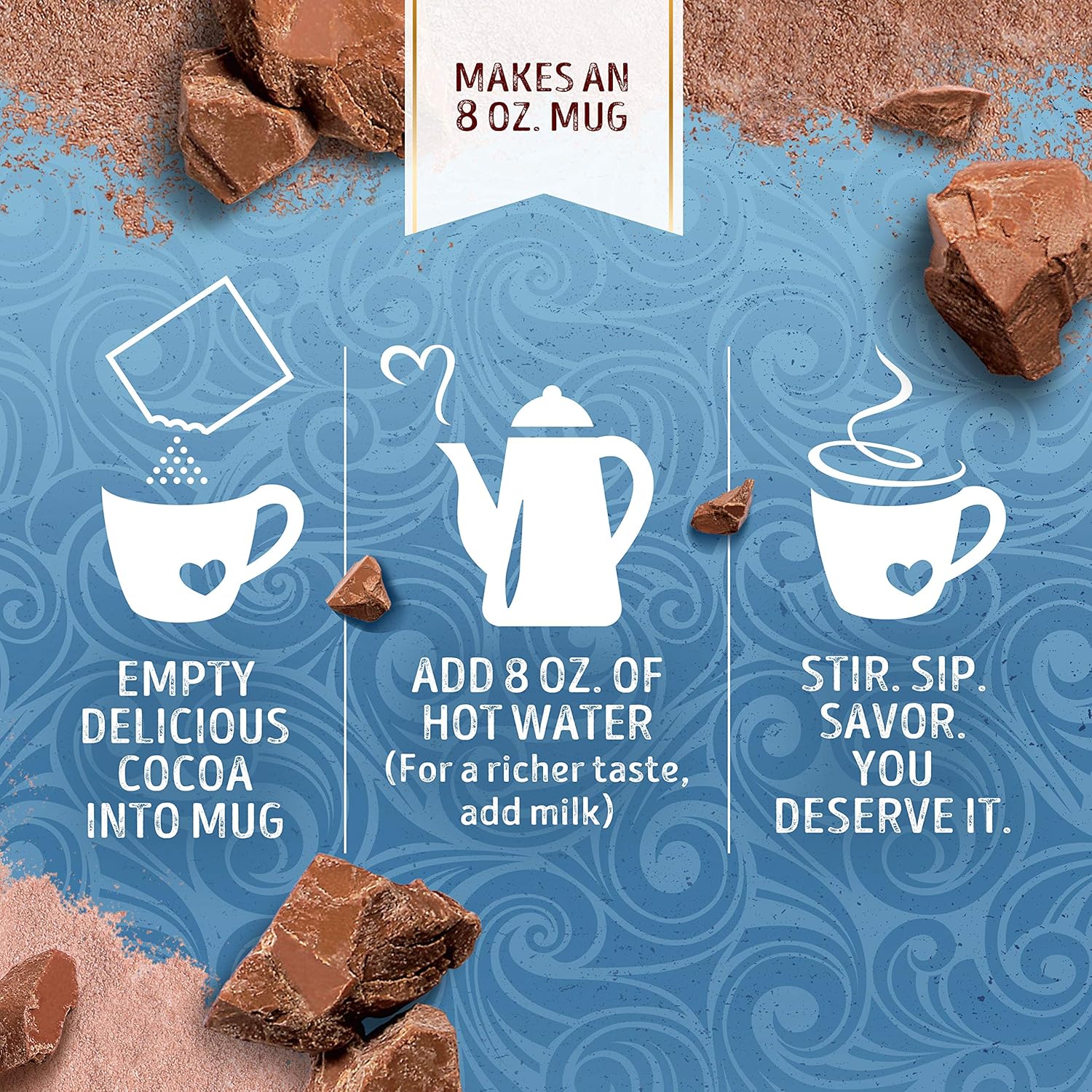 Swiss_Miss_Reduced_Calorie_Milk_Chocolate_Flavored_Hot_Cocoa_Mix,_Hot_Cocoa_Bar_Supplies,_0.39_oz.,_8-Count_Envelopes