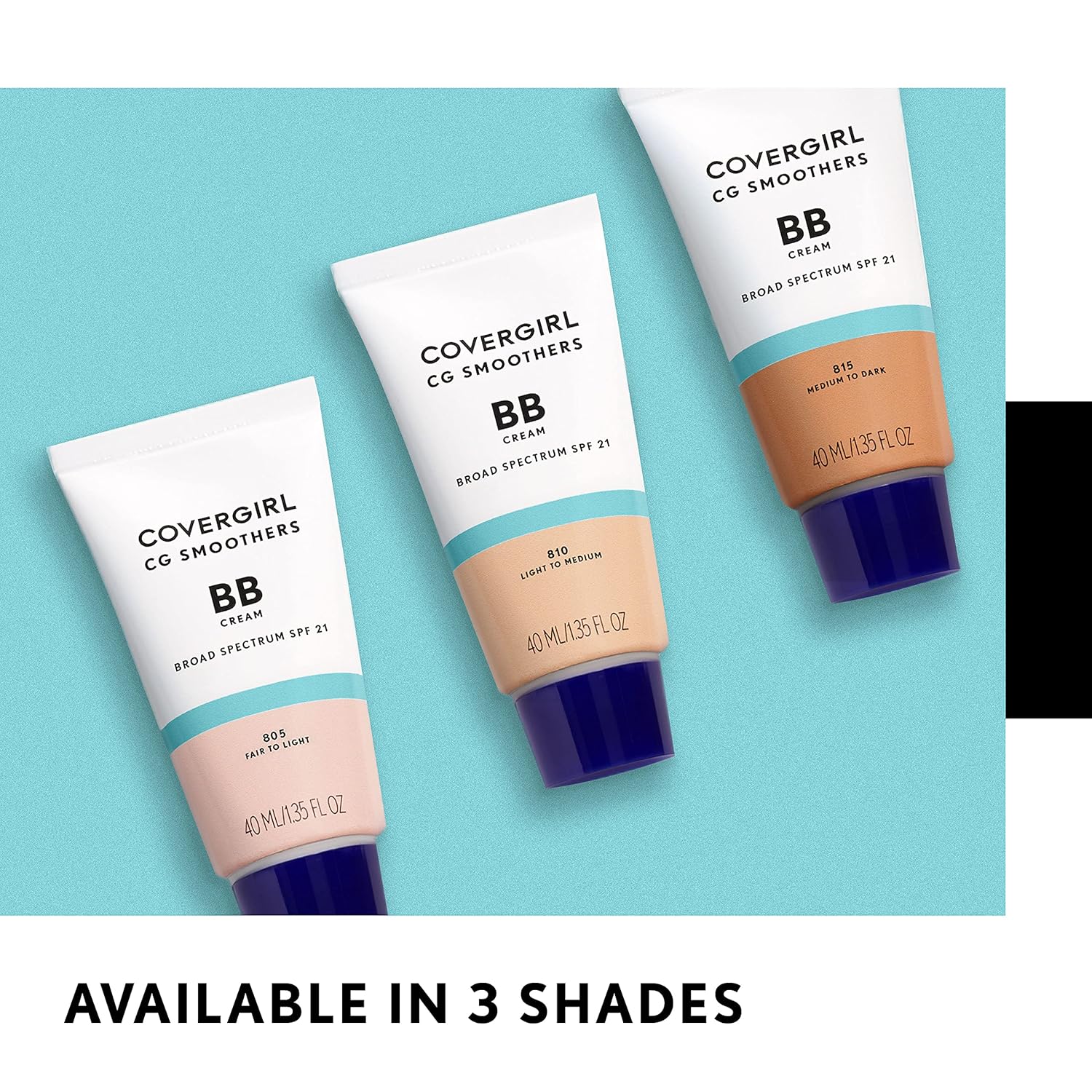 COVERGIRL_Smoothers_Lightweight_BB_Cream,_1_Tube_(1.35_Ounce),_Light_to_Medium_810_Skin_Tones,_Hydrating_BB_Cream_with_SPF_21_Sun_Protection_(Packaging_May_Vary)