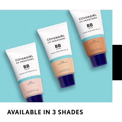 COVERGIRL_Smoothers_Lightweight_BB_Cream,_1_Tube_(1.35_Ounce),_Light_to_Medium_810_Skin_Tones,_Hydrating_BB_Cream_with_SPF_21_Sun_Protection_(Packaging_May_Vary)