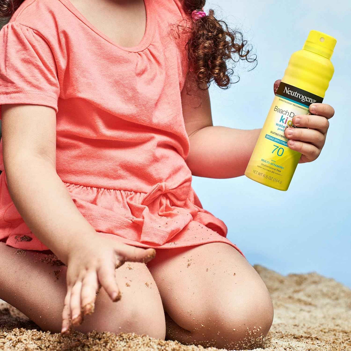 Neutrogena Beach Defense Kids Sunscreen Spray SPF 70, Water-Resistant Spray Sunscreen, Broad Spectrum Protection, Oxybenzone-Free & Fast-Drying, Beach Vacation Essential