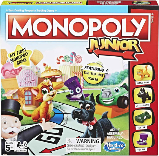 Monopoly Junior Board Game for 4 Players, Ages 5 and up