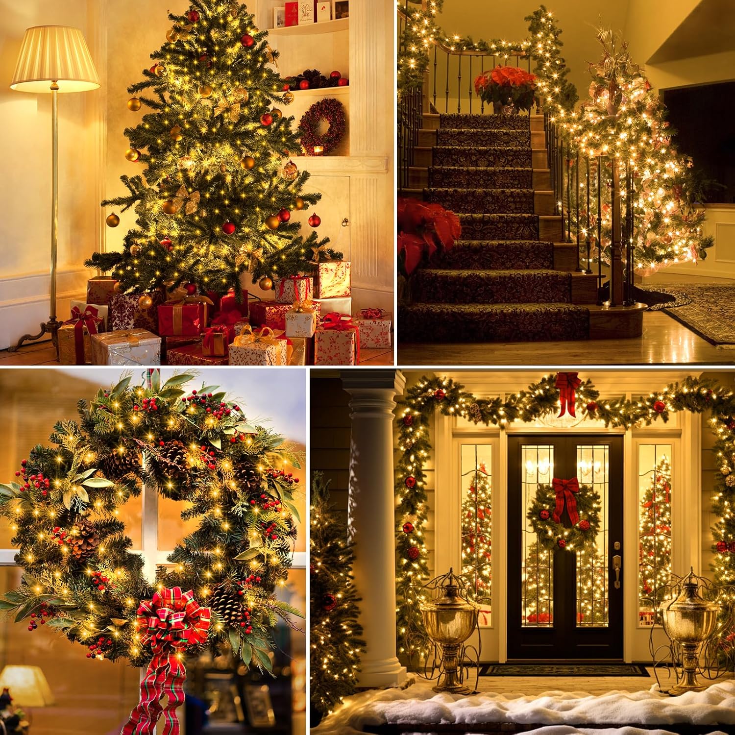 2_Pack_Timer_Fairy_Lights_Battery_Operated,_16.4FT_50_LED_Dark_Green_Wire_Micro_Starry_Twinkle_Light_with_Auto_Waterproof,_Christmas_String_Lights_for_Indoor_Outdoor_Yard_Decor_(Warm_White)