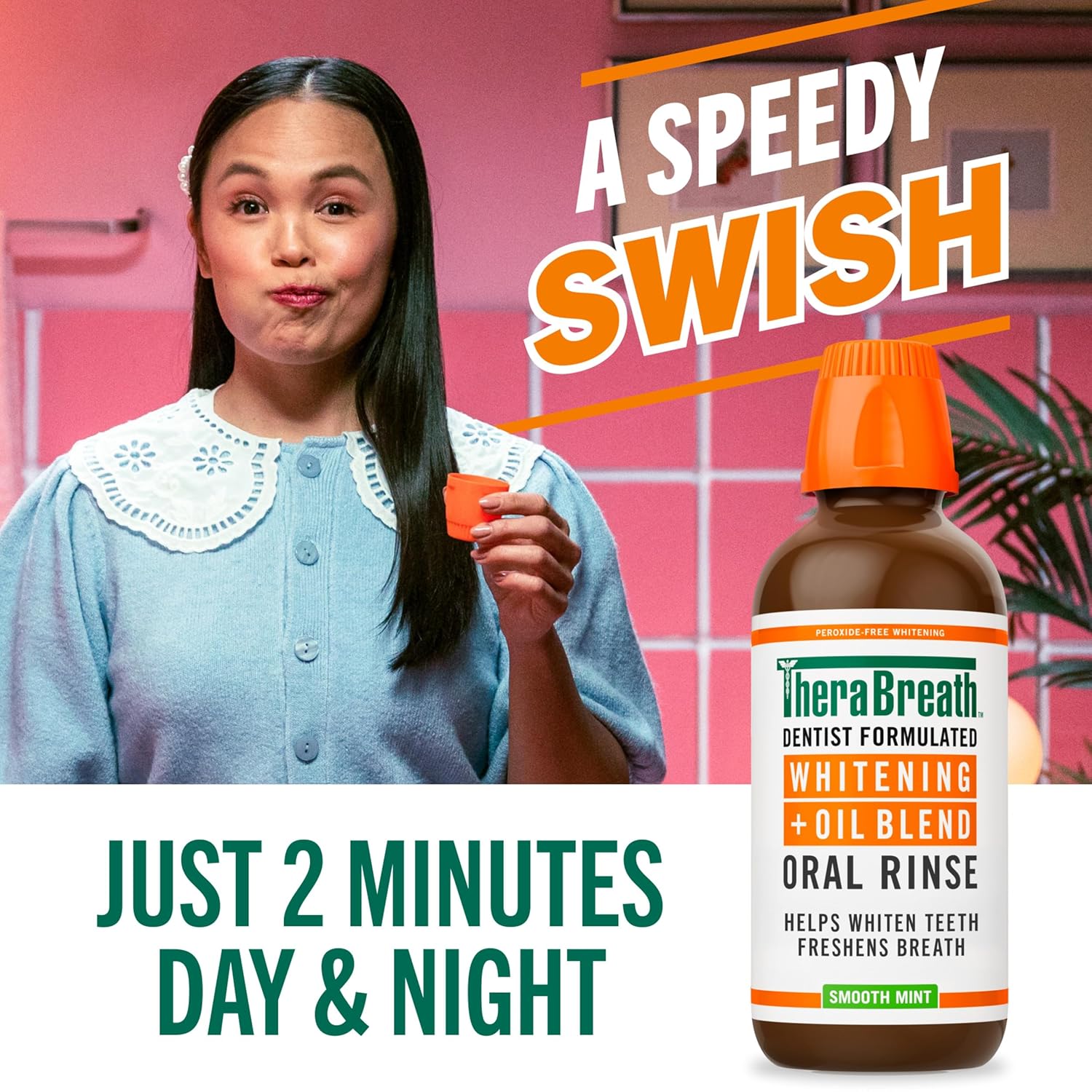 TheraBreath_Whitening_+_Oil_Blend_Oral_Rinse,_Alcohol-Free_&_Peroxide-Free_Mouthwash_Helps_Whiten_Teeth_&_Freshen_Breath,_Smooth_Mint,_16_Fl_Oz
