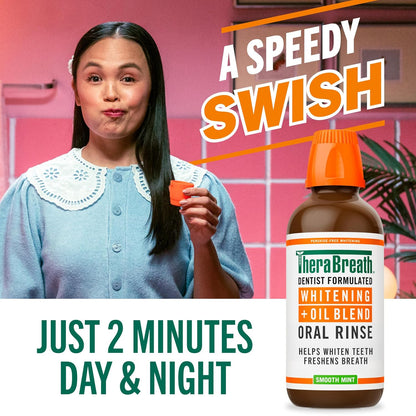 TheraBreath_Whitening_+_Oil_Blend_Oral_Rinse,_Alcohol-Free_&_Peroxide-Free_Mouthwash_Helps_Whiten_Teeth_&_Freshen_Breath,_Smooth_Mint,_16_Fl_Oz