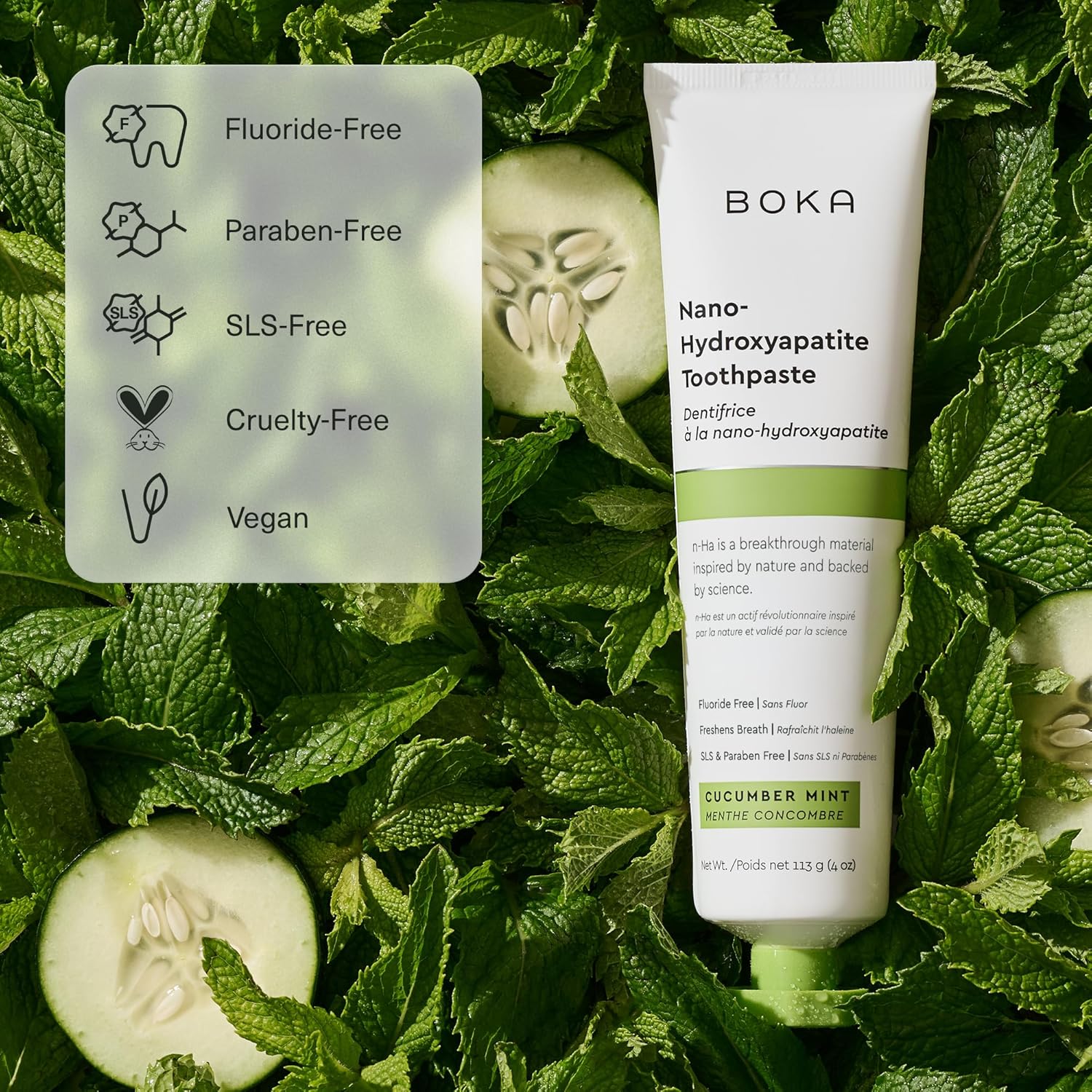 Boka_Fluoride_Free_Toothpaste,_Nano_Hydroxyapatite_Toothpaste,_Appropriate_for_Sensitive_Teeth_-_for_Adult,_Kids_Oral_Care_-_Cucumber_Mint_Flavor,_4_Fl_Oz_1Pk