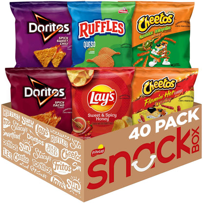 Frito-Lay Doritos & Cheetos Mix Variety Pack, 2.42 Pounds, (Pack of 40)