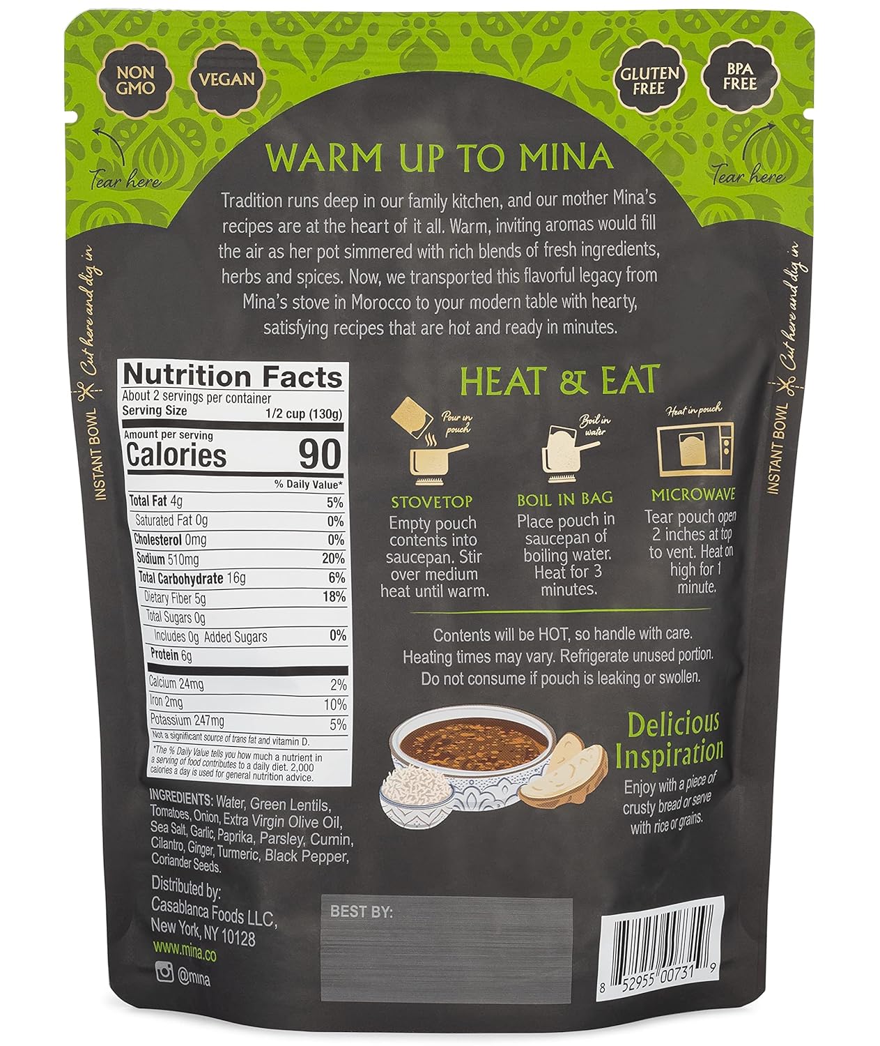 Mina_Moroccan_Lentils,_Ready_to_Eat,_Lentils_High_In_Plant_Based_Protein,_Vegan,_Non-GMO,_Gluten_Free,_Kosher,_Microwavable,_Packaged_Meal_&_Side_Dish,_10_oz