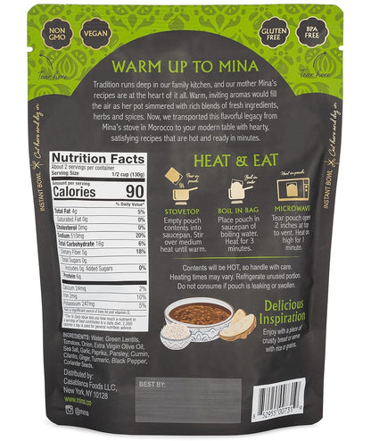 Mina_Moroccan_Lentils,_Ready_to_Eat,_Lentils_High_In_Plant_Based_Protein,_Vegan,_Non-GMO,_Gluten_Free,_Kosher,_Microwavable,_Packaged_Meal_&_Side_Dish,_10_oz