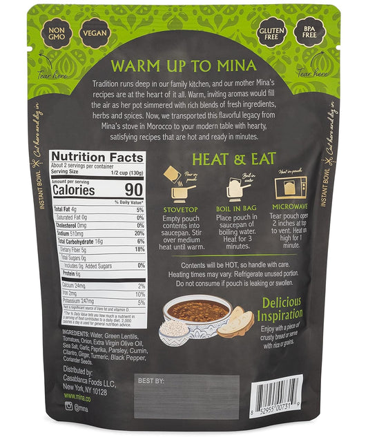 Mina_Moroccan_Lentils,_Ready_to_Eat,_Lentils_High_In_Plant_Based_Protein,_Vegan,_Non-GMO,_Gluten_Free,_Kosher,_Microwavable,_Packaged_Meal_&_Side_Dish,_10_oz