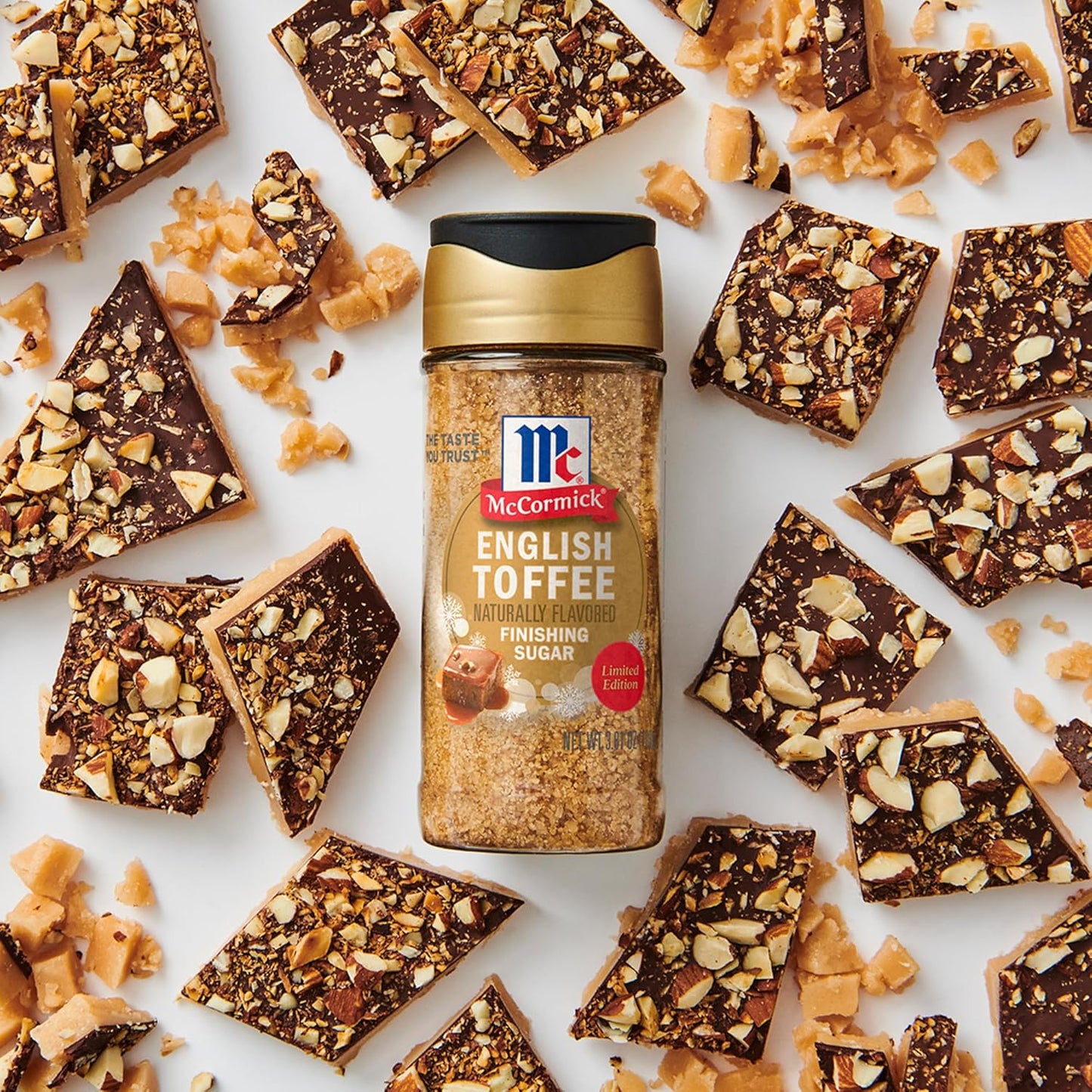 McCormick_Finishing_Sugar,_English_Toffee,_Limited_Edition,_Rich_&_Buttery_Sweetness_for_Hot_Chocolate,_Cookies,_Cake,_Pie,_Cocktails,_and_More,_3.7_oz