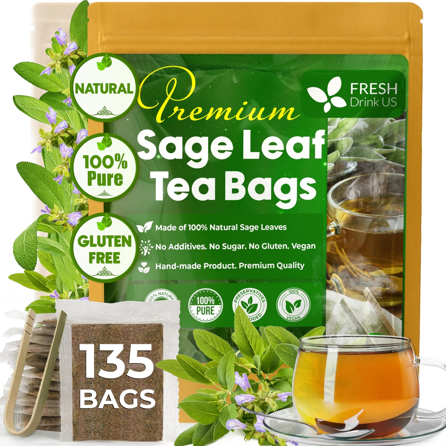 Sage - 135 Tea Bags