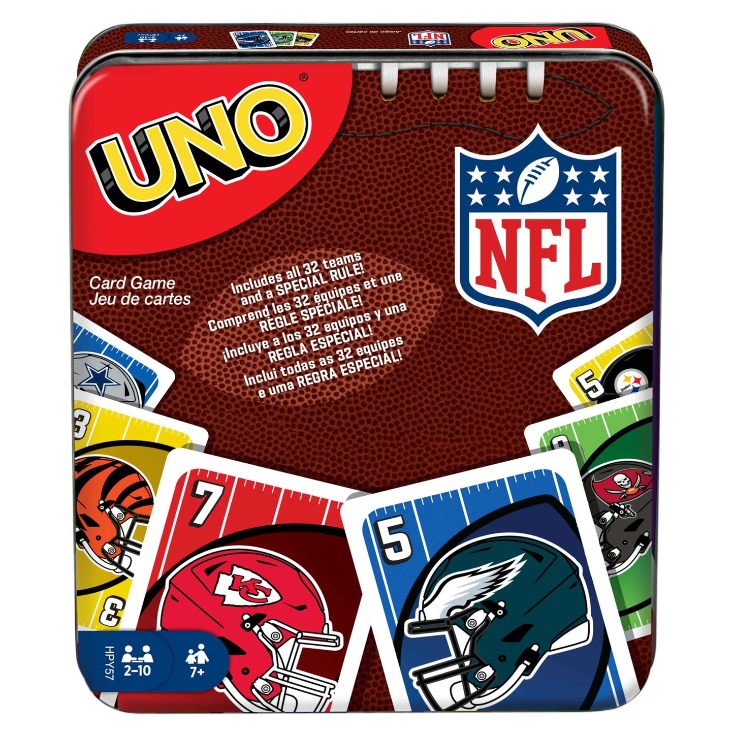 Mattel Games UNO Card Game, Gifts for Kids and Family Night, Themed to Video Game, Travel Games, Storage Tin Box