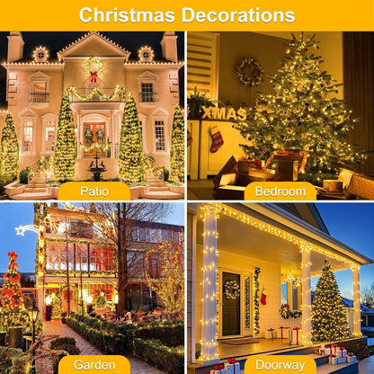 LED_Connectable_Christmas_Tree_Lights,_End-to-End_Plug_8_Modes_Indoor_Lights_with_Timer,_Outdoor_Indoor_Fairy_Lights_Christmas_Tree,_Patio,_Garden,_Party,_Wedding,_Holiday