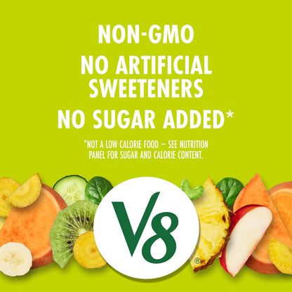 V8_Deliciously_Green_100%_Fruit_and_Vegetable_Juice,_8_fl_oz_Can_(6_Pack)_(Case_of_4)