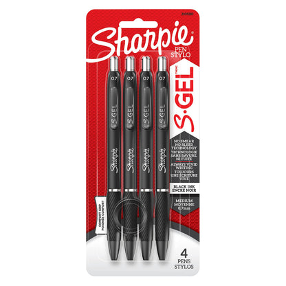 Sharpie_S-Gel,_Gel_Pens,_Medium_Point_(0.7mm),_Black_Ink_Gel_Pen,_4_Count