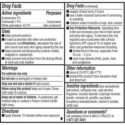 ChapStick_Moisturizer_Original_Lip_Balm_Tubes,_SPF_15_and_Skin_Protectant_-_0.15_Oz,_3_Count_(Pack_of_1)