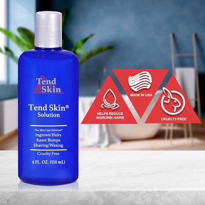 Tend_Skin_Womens_AfterShave/Post_Waxing_Solution_for_Ingrown_Hair,_Razor_Bumps_and_Burns,_4_ounce,_Blue