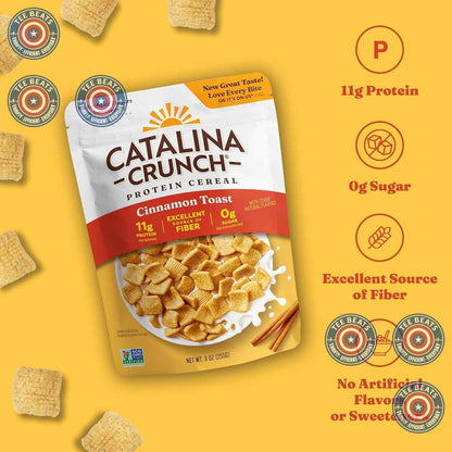 Catalina Crunch Protein Cereal – Clean-Eater's Diabetic Breakfast Swap for Daily Blood Sugar Wellness, Keto Cinnamon Toast