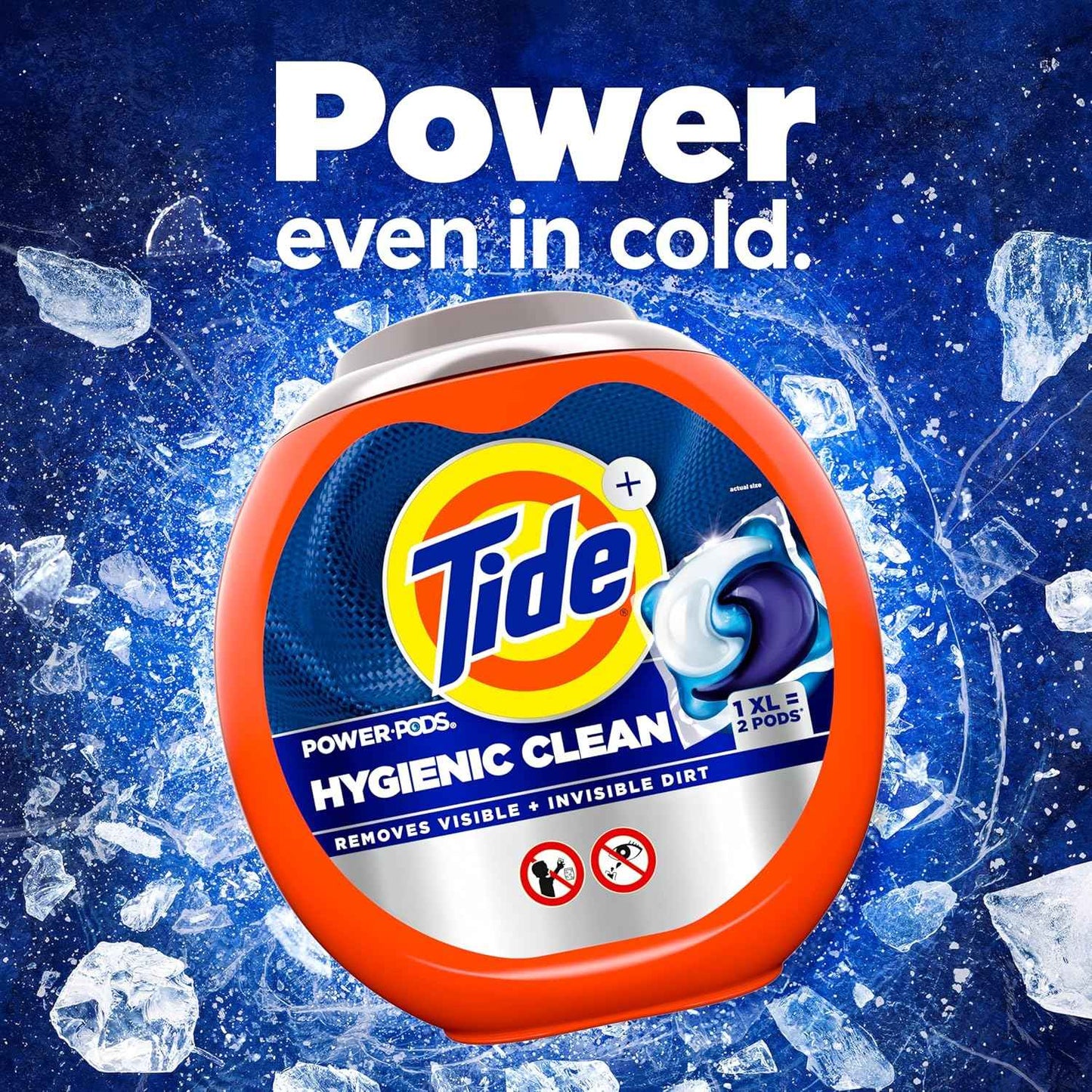 Tide Hygienic Clean Power PODS Laundry Detergent Pacs, Removes Visible and Invisible Dirt