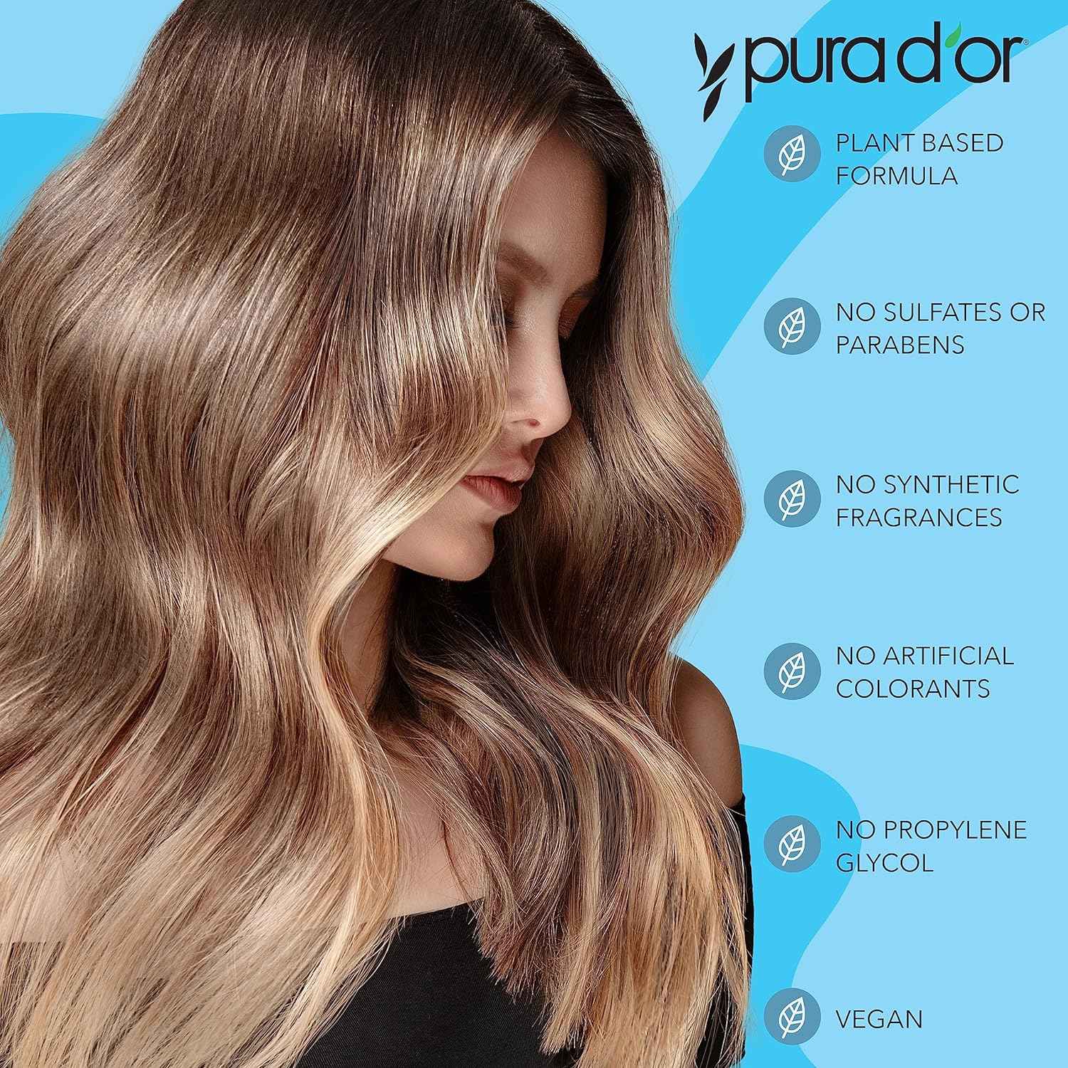 PURA D'OR Scalp Therapy Shampoo Hydrates & Nourishes Scalp - Scalp Shampoo For Itchy Flaky Scalp w/Tea Tree, Peppermint, Patchouli, Cedarwood, Clary Sage, Argan Oil, Tea Tree Peppermint Scent 16 Oz