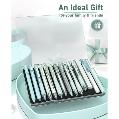 Four_Candies_Pastel_Gel_Ink_Pen_Set,Cute_Retractable_0.5mm_Fine_Point_Pen,Note_Taking_Aesthetic_Pens,_Black_Ink_Pens_with_Highlighter,_Smooth_Writing_Pens_for_School,_Office