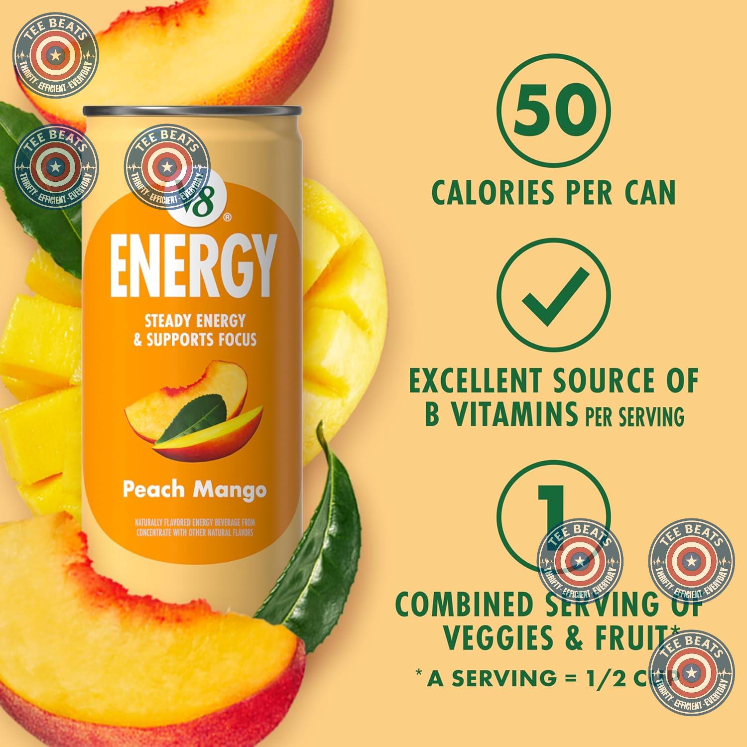 V8_+Energy_Peach_Mango_Energy_Drink,_8_fl_oz_Can_(Pack_of_6)