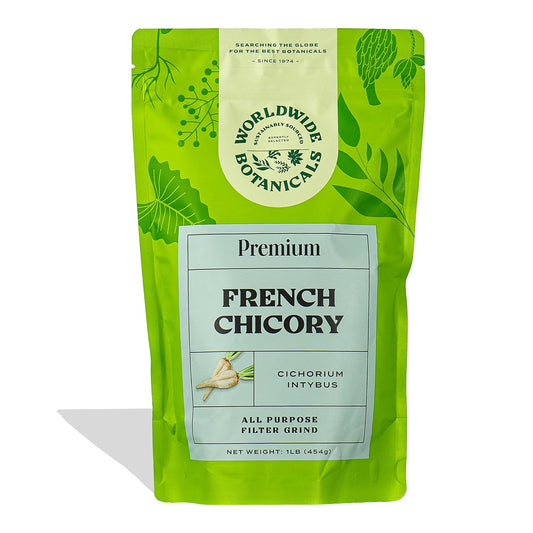 Worldwide_Botanicals_French_Chicory_Root,_1_Pound_-_Brew_Like_Coffee,_Blend_Roasted_Root_With_Prebiotic,_Acid_Free,_Caffeine_Kosher