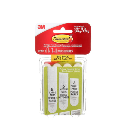 3M_Command_Picture_Hanging_Strips_Big_Pack,_Removable,_White,_18_Pairs/Pack,_Available_in_,_Medium_(6),