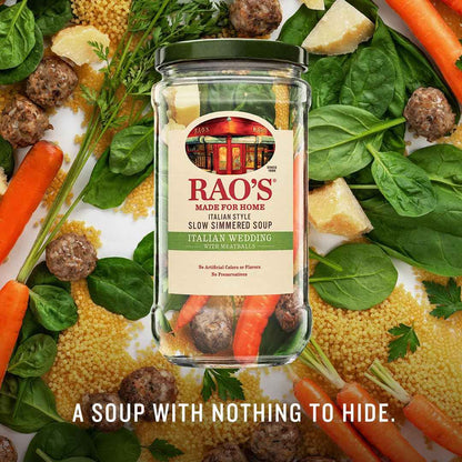 Rao's Made for Home Italian Wedding Soup 16oz – Nourishing Comfort Food for Sick Days and Cold Weather, Heat and Serve